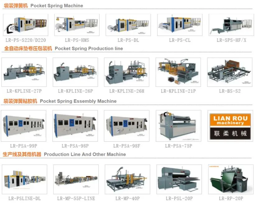 Lianrou Mattress Manufacturing Machine Cost Pocket Spring Production Line