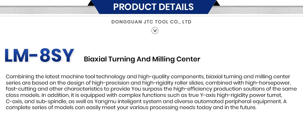 Jtc Tool 4axis Multifunctional CNC Machine China Manufacturing 5 Axis CNC Mill Desktop ISO20 Spindle Taper Lm-8sy Turning Milling Machining Part