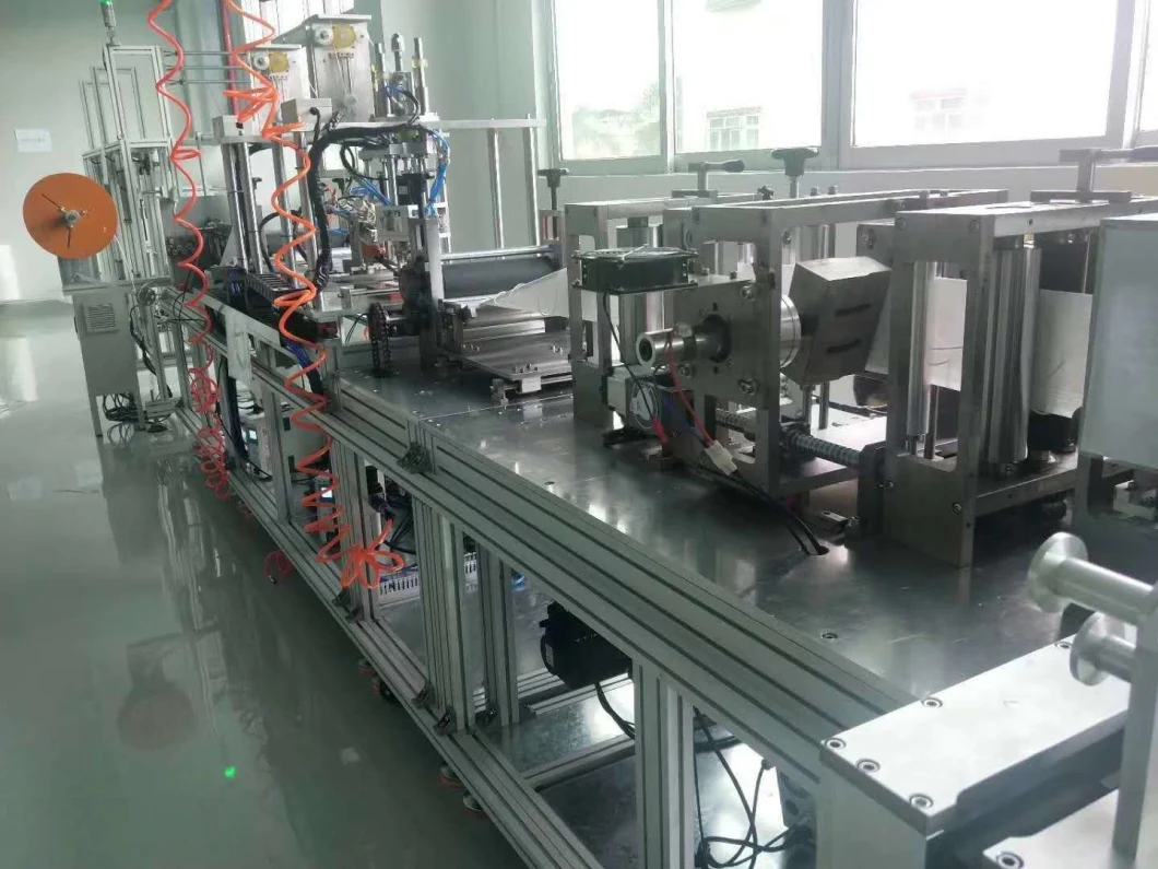 Full Automatic High Speed 3 Ply Disposable Flat Mask Material Cutting Machinery Mask Machinery