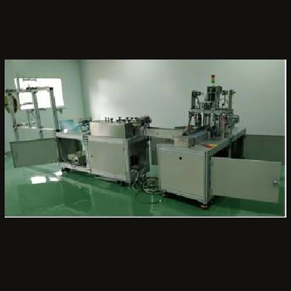 Fully Automated High Speed 3 Ply Disposable Flat Mask Material Cutting Machinery Mask Machinery